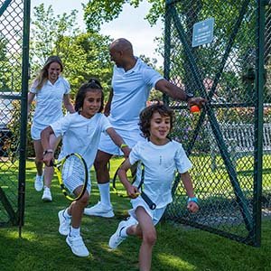 Kids tennis lessons at St. George's Hill Lawn Tennis Club, Weybridge
