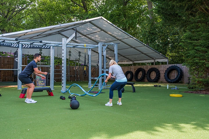Outdoor gym at St. George's Hill Lawn Tennis Club