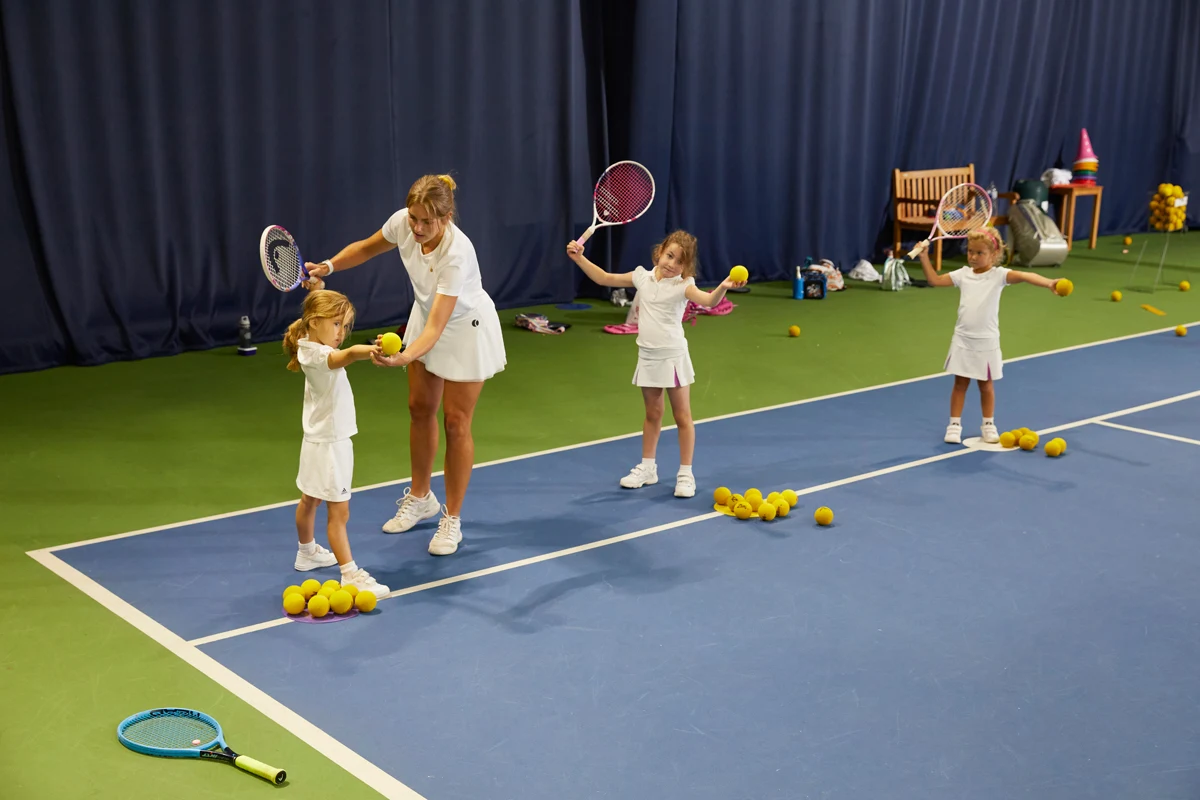 Kid's tennis lessons at St. George's Hill Lawn Tennis Club