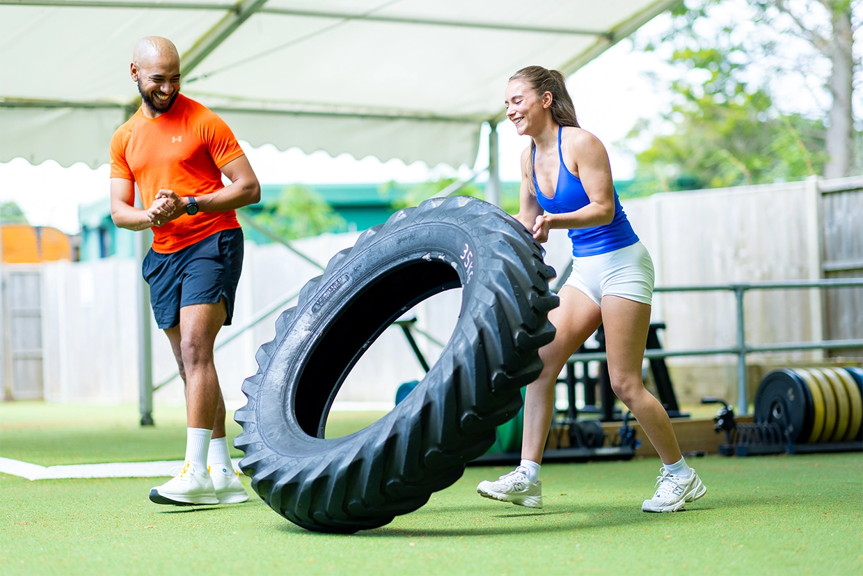 Hyrox training at St. George's Hill Lawn Tennis Club, Weybridge, Surrey