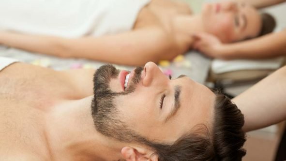 Man having Spa treatment at St George's Hill Lawn Tennis Club Surrey
