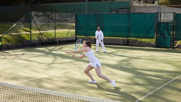 Tennis coaching at St George's Hill Lawn Tennis Club Surrey